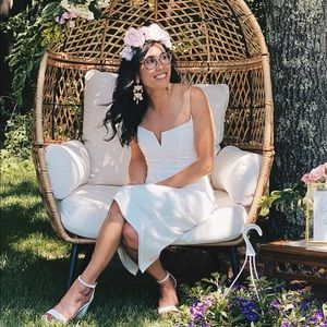 Bridal faux flower crown headband